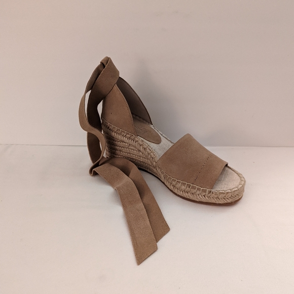 SPLENDID Malissa Suede Espadrille Sandals in Latte Size 9 New - Picture 4 of 10